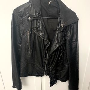 Free People Faux leather jacket